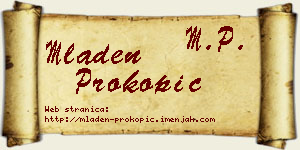 Mladen Prokopić vizit kartica